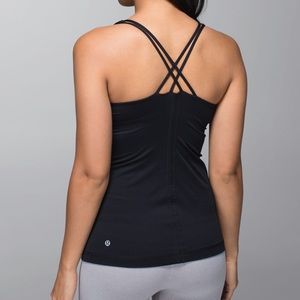 Lululemon Black Free to Be Tank Sz 2